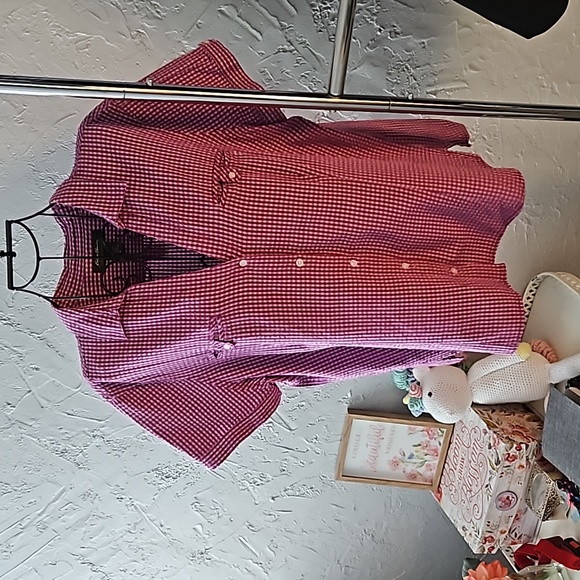 Eddie Bauer Tops - Eddie Bauer seersucker button-down shirt.  Size XL.